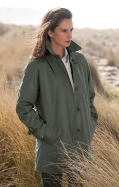 Ladies 3/4 Length Microfibre Raincoat