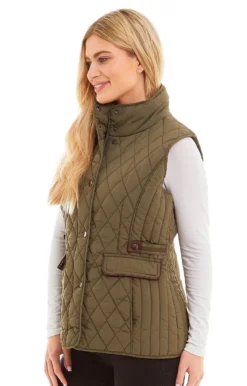 Ladies Caroline Gilet 9 Ladies Caroline Gilet -House Of Bruar TS66636LEAFGREEN 2