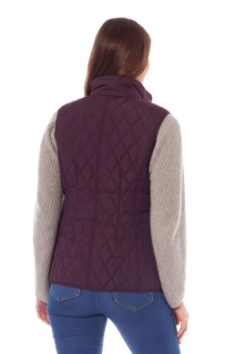 Ladies Caroline Gilet 11 Ladies Caroline Gilet -House Of Bruar TS66636PLUM 1