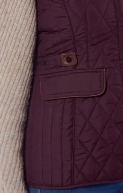 Ladies Caroline Gilet 13 Ladies Caroline Gilet -House Of Bruar TS66636PLUM 3