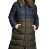 Ladies Betty Barclay Two Tone Long Quilted Coat