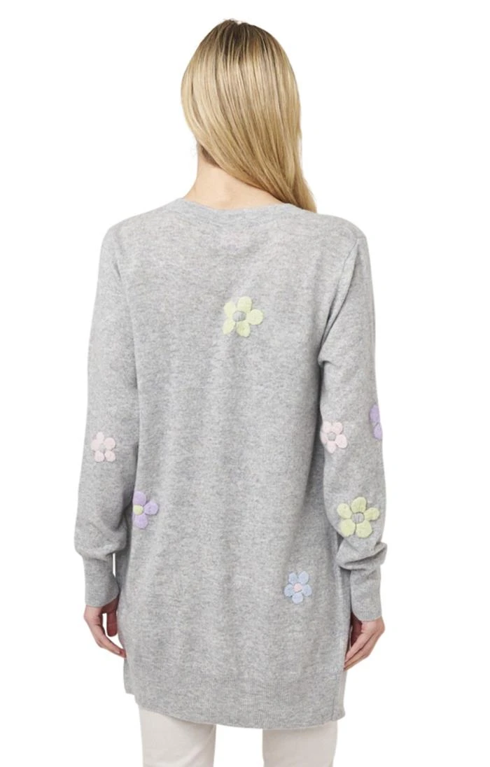 Ladies Polly Floral Cardigan 2 Ladies Polly Floral Cardigan - Image 2