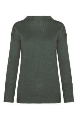Unisex Pure New Wool Guernsey Sweater 10 Unisex Pure New Wool Guernsey Sweater -House Of Bruar TT00321MOSS 1