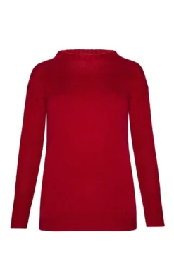 Unisex Pure New Wool Guernsey Sweater 12 Unisex Pure New Wool Guernsey Sweater -House Of Bruar TT00321RED 1
