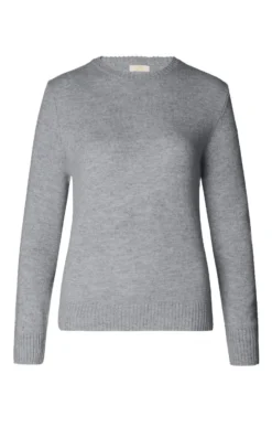 Ladies Lambswool Crew Neck 10 Ladies Lambswool Crew Neck -House Of Bruar TT00916LTGREY 1