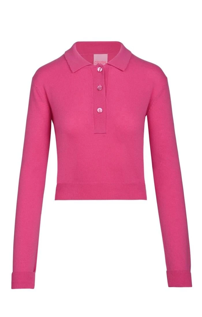 Ladies Cashmere Chiquita Polo Top 1 Ladies Cashmere Chiquita Polo Top