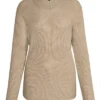Ladies Ribbed Cotton V Neck Jumper