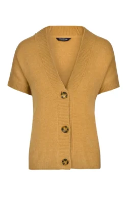 Ladies Short Sleeved Buttoned Cardigan