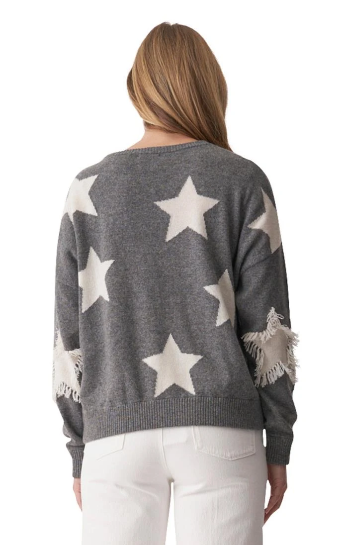 Ladies Alyssa Star Cashmere Crew 3 Ladies Alyssa Star Cashmere Crew - Image 3