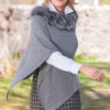 Fox Fur & Cashmere Poncho