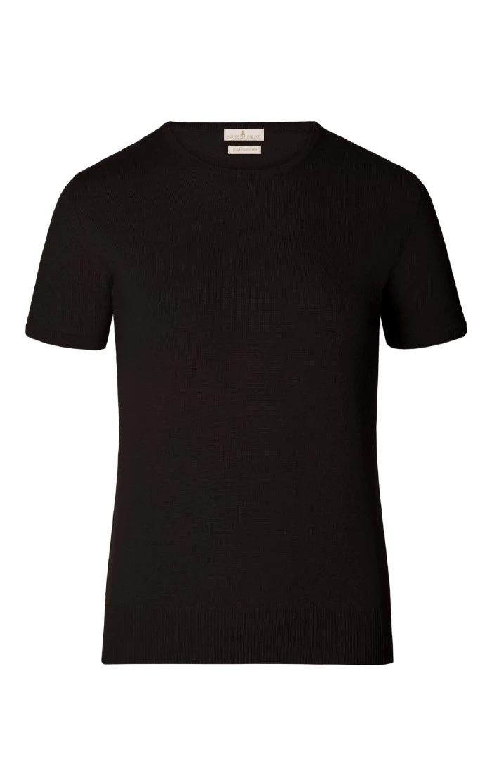 Ladies Cashmere 2 Ply Short Sleeve Crew Neck 2 Ladies Cashmere 2 Ply Short Sleeve Crew Neck - Image 2