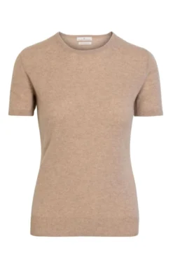 Ladies Cashmere 2 Ply Short Sleeve Crew Neck 11 Ladies Cashmere 2 Ply Short Sleeve Crew Neck -House Of Bruar TT14201NATURAL 1