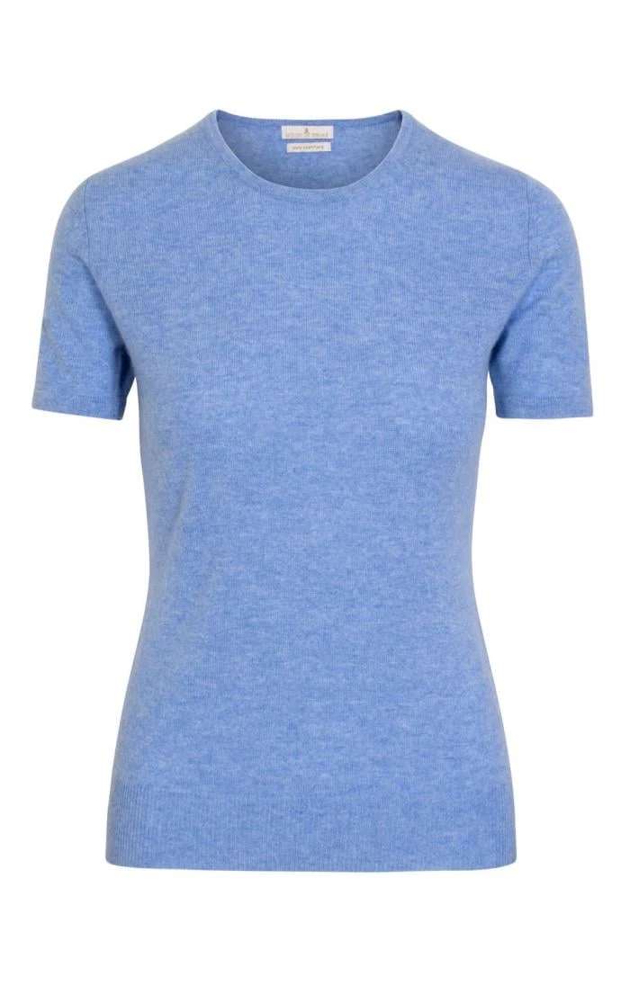 Ladies Cashmere 2 Ply Short Sleeve Crew Neck 6 Ladies Cashmere 2 Ply Short Sleeve Crew Neck - Image 6