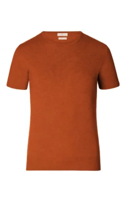 Ladies Cashmere 2 Ply Short Sleeve Crew Neck 15 Ladies Cashmere 2 Ply Short Sleeve Crew Neck -House Of Bruar TT14201WARMGINGER 1