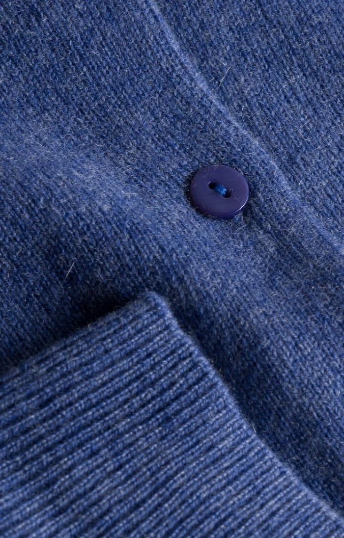 Ladies Cashmere 2 Ply Crew Cardigan 4 Ladies Cashmere 2 Ply Crew Cardigan - Image 4