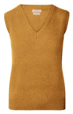 Ladies Country Lambswool Slipover 14 Ladies Country Lambswool Slipover -House Of Bruar TT15630OCHRE 1