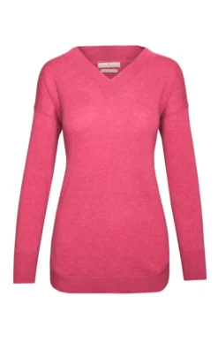 Ladies Cashmere V Neck Tunic