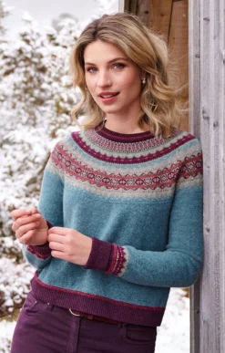 Ladies Merino Alpine Short Sweater