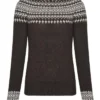 Ladies Two Colour Fairisle Sweater