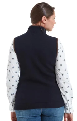 Ladies Schoffel Orkney Merino Gilet 8 Ladies Schoffel Orkney Merino Gilet -House Of Bruar TT56951NAVY 1