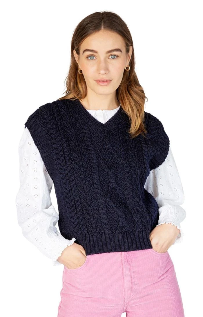 Ladies Sweetpea V-Neck Diamond Vest 2 Ladies Sweetpea V-Neck Diamond Vest - Image 2