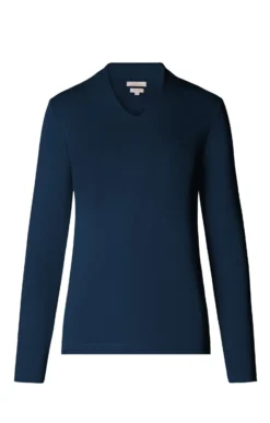 Cotton V Neck -House Of Bruar TW39702NAVY 1