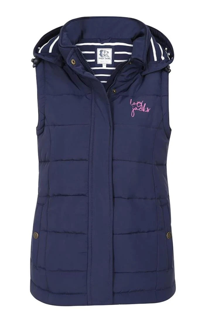 Ladies Lazy Jacks Hooded Gilet 1 Ladies Lazy Jacks Hooded Gilet